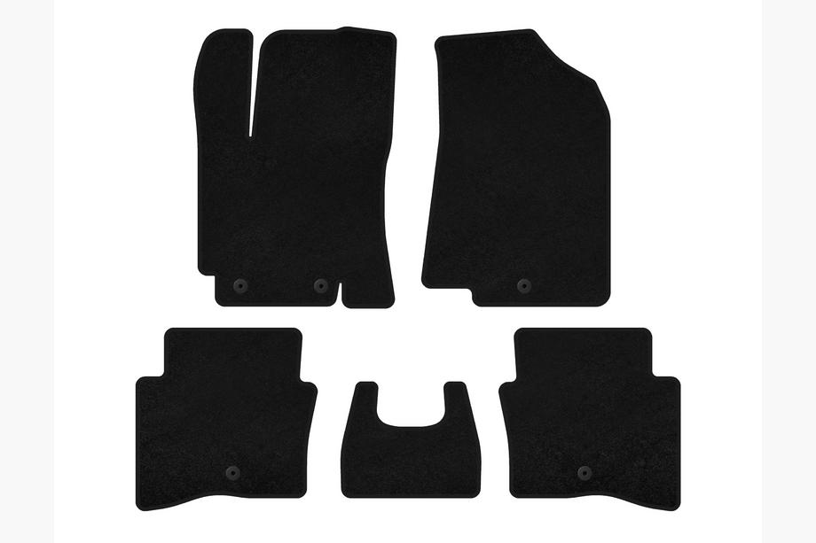 Kia Rio 2012–2017 Premium textielen automatten (SD, zwart) Image
