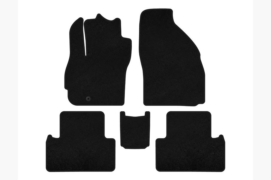 Mazda 5 2005–2009 Premium stoffen automatten (2 rijen, 7-zits, zwart) Image