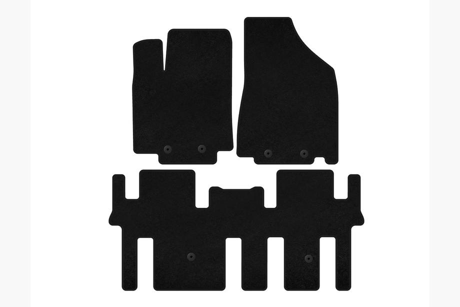 Nissan Pathfinder R52 2012–2021 Premium textielen automatten (2 rijen, zwart) Image