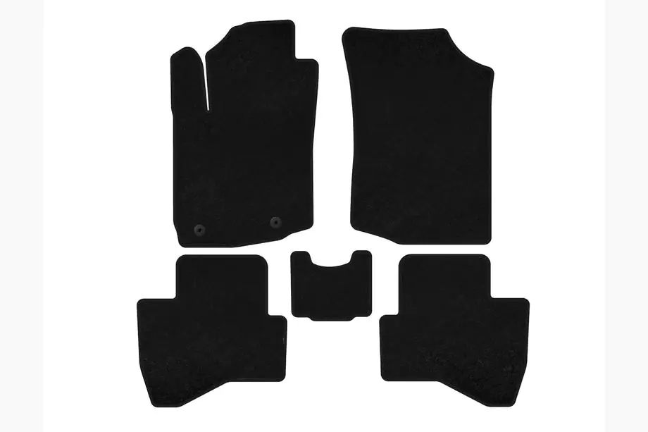 Peugeot 108 2014–2021 Premium textielen automatten (HB, Zwart) Image