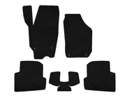 Skoda Fabia 2007–2014 Textiele vloermatten Premium (2010-2014, SW, Zwart) foto 1