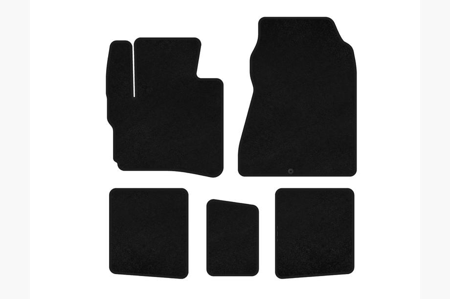 Toyota IQ 2008–2015 Premium textielen automatten (HB, Zwart) Image