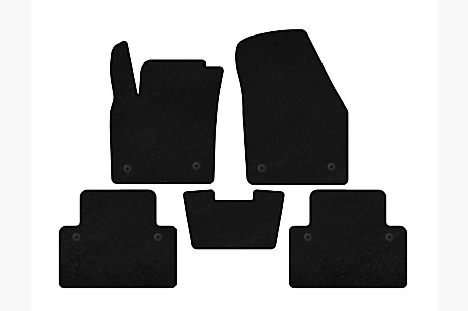 Volvo C30 2006–2012 Premium textielen automatten (HB, 3-deurs, zwart) Image