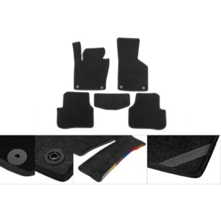 Classic textielen dorpelmattenset (2 stuks, zwart) foto 1