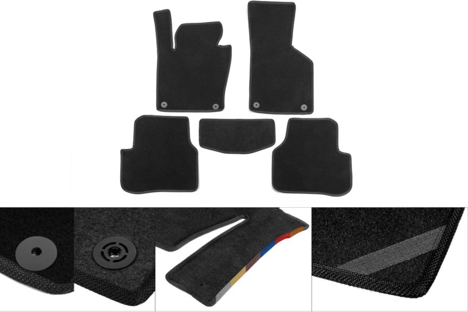 Audi A3 2003–2012 Textiel automatten Classic (zwart) Image