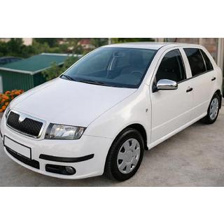 Chromen spiegelkappen 2006↗ (2 stuks, RVS) Skoda Fabia 2000–2007 foto 1