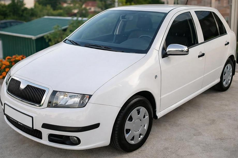 Skoda Fabia 2000–2007 Chromen spiegelkappen 2006↗ (2 stuks, RVS) Image