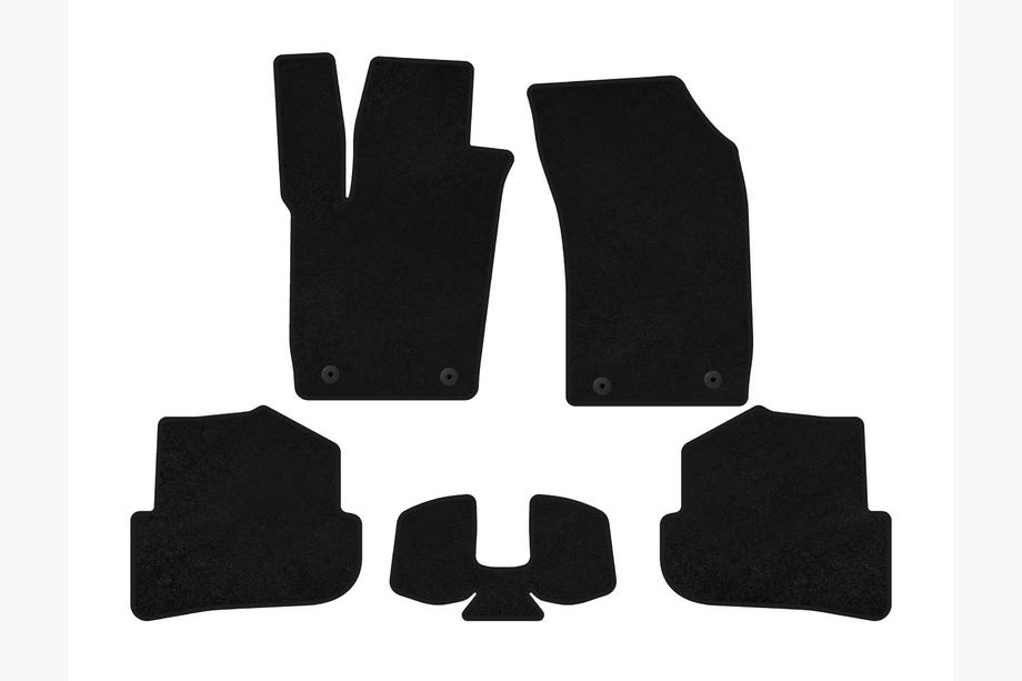 Audi A1 2010–2018 Textiele automatten Classic (HB, 3-deurs, zwart) Image