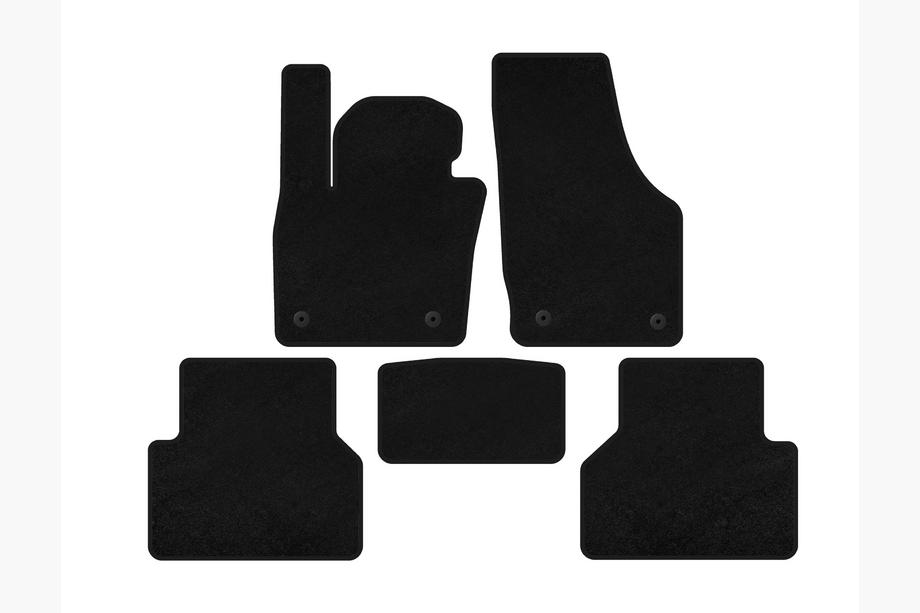 Audi Q3 2011–2019 Textielmatten Classic (Zwart) Image
