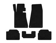 BMW 5 Serie E34 1988–1995 Velours automatten Classic (SD, Zwart) foto 1