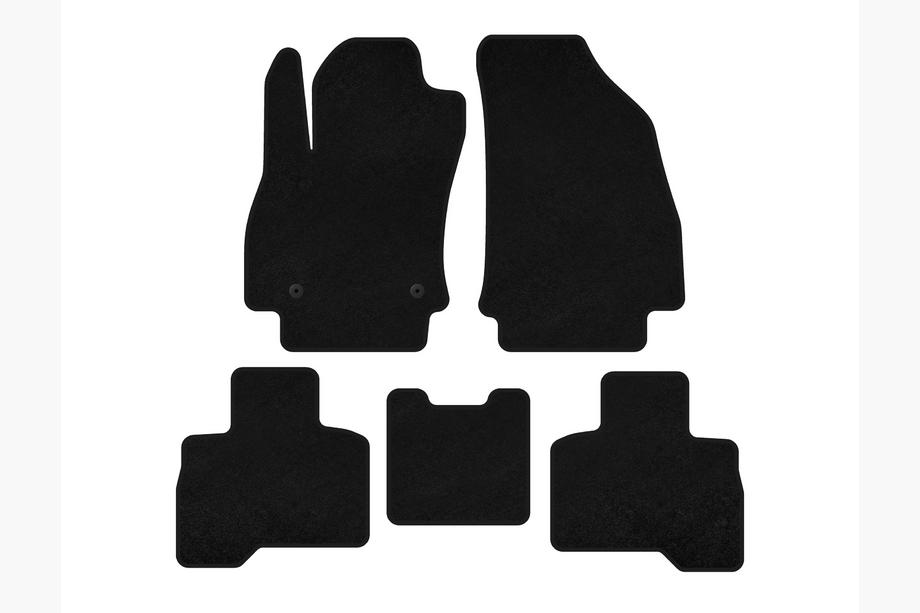 Fiat Fiorino/Qubo 2008–2024 Classic textiel automattenset (Voor Qubo 2008-2016, Zwart) Image