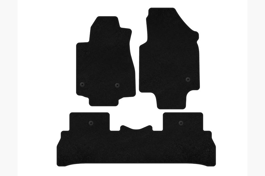 Honda Pilot 2008–2015 Textielen automatten Classic (2008-2012, 7-zits, zwart) Foto 1