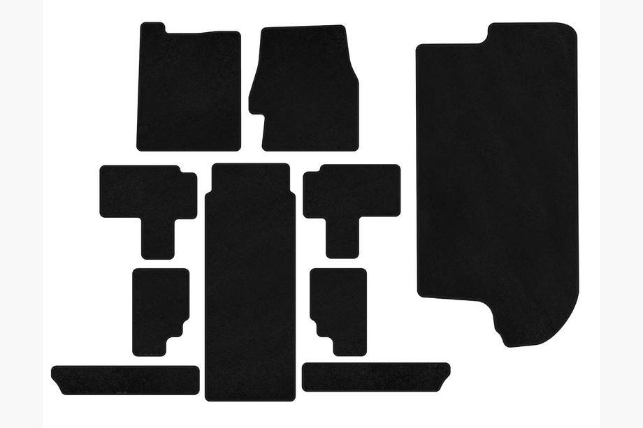 Kia Carnival 2002–2013 Textiel automatten Classic (complete set, zwart) Image