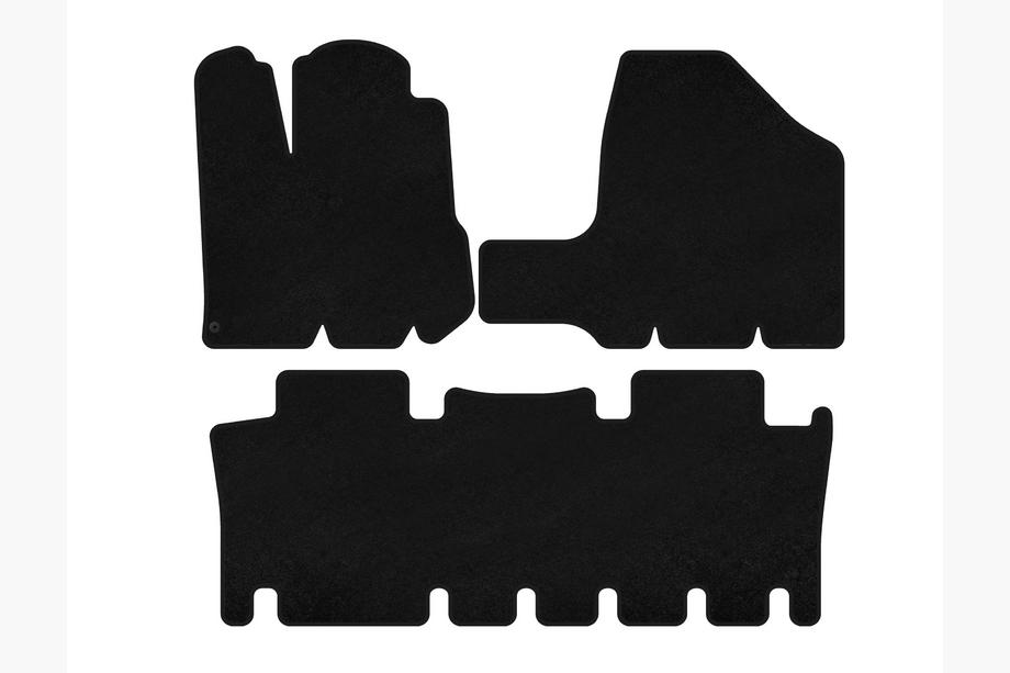 Toyota Sienna 2003–2009 Textiele automatten Classic (2 rijen, zwart) Image