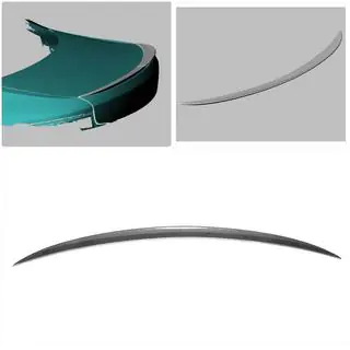 M2-Style spoiler (voor F22, carbon) foto 2