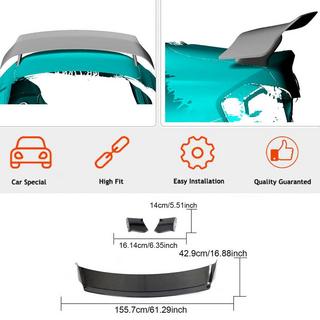 Spoiler V6 (hoogglans zwart) BMW 2 Serie G42 2021– foto 4