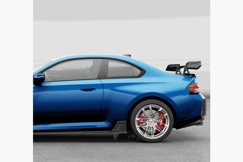 BMW 2 Serie G42 2021– Spoiler V7 (hoogglans zwart) Foto 4