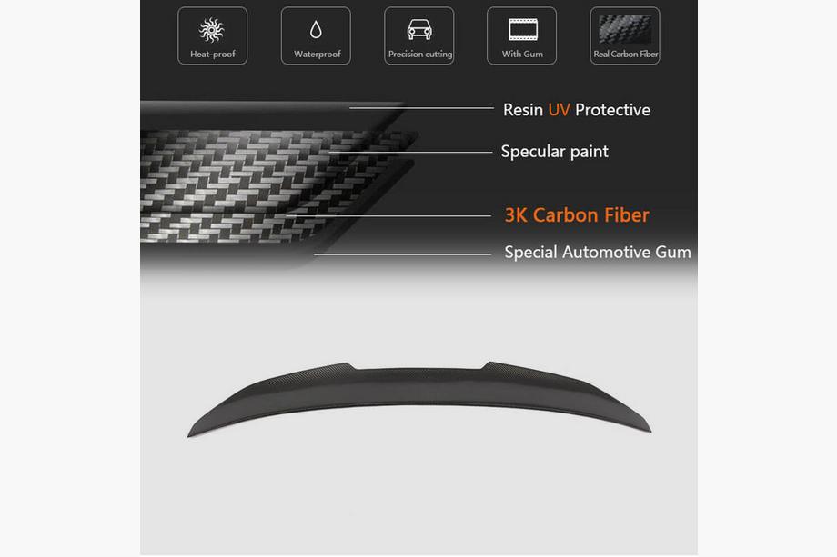 BMW 3 Serie F30/F31 2012–2019 Kofferdekselspoiler FRP (SD) Foto 6
