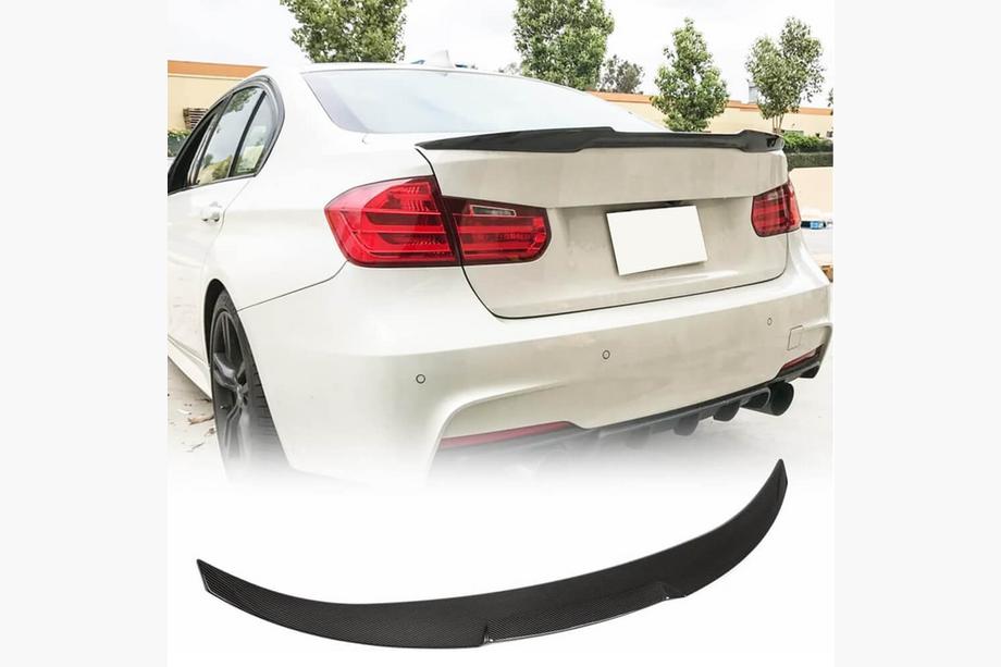 BMW 3 Serie F30/F31 2012–2019 Kofferklep spoiler Carbon Look ABS (SD) Foto 1