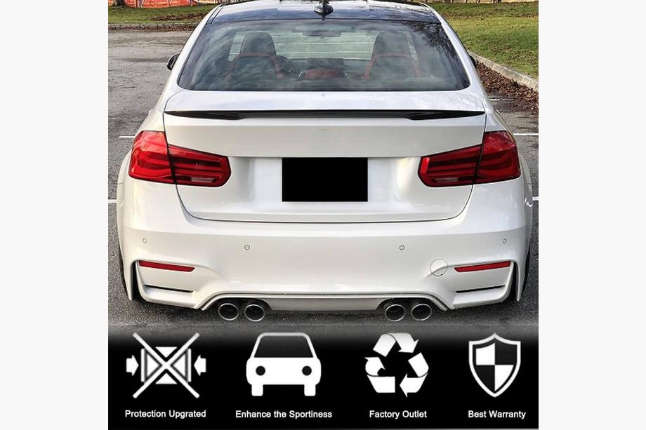 BMW 3 Serie F30/F31 2012–2019 Kofferklep spoiler carbon V16 (SD) Foto 2