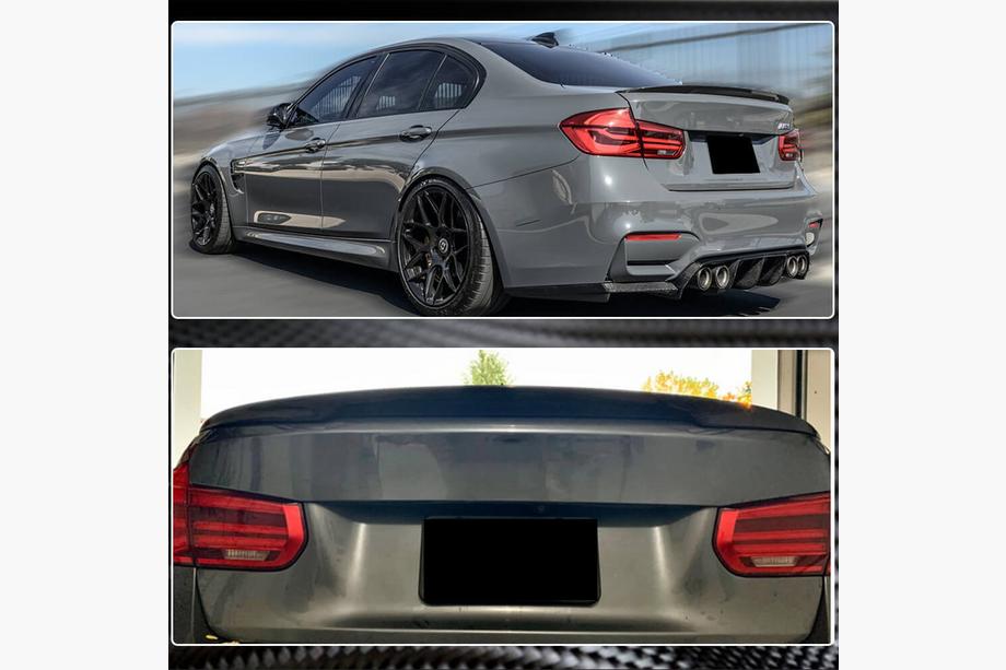 BMW 3 Serie F30/F31 2012–2019 Kofferklep spoiler carbon V16 (SD) Foto 4