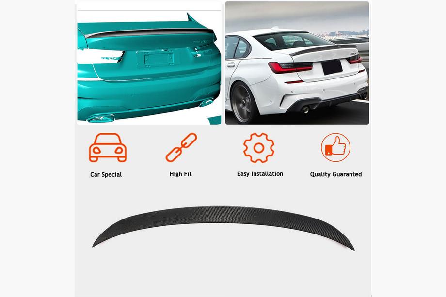 BMW 3 Serie G20/G21 2018– Spoiler V4 (voor G20/G80, carbon) Foto 2