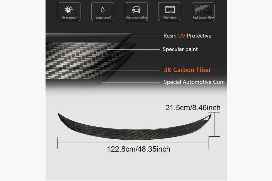 BMW 3 Serie G20/G21 2018– Spoiler V4 (voor G20/G80, carbon) Foto 6