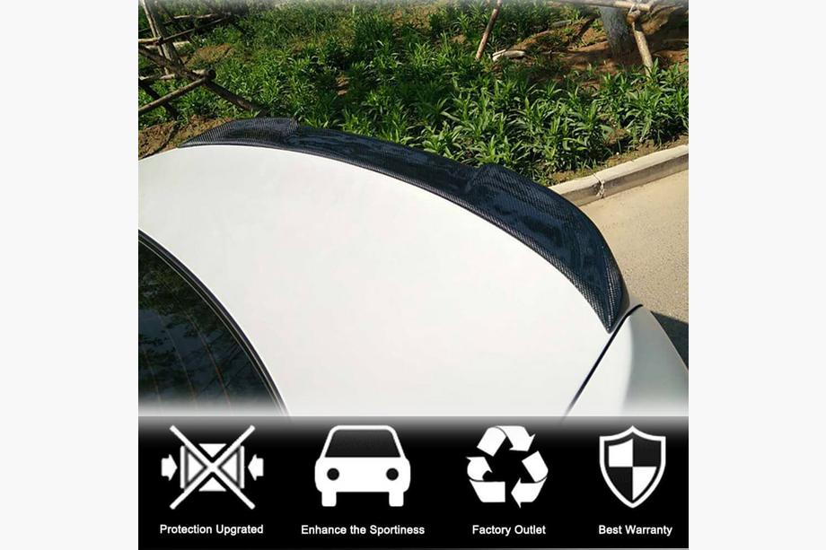 BMW 4 Serie F32/F33/F36 2012–2020 Kofferklep spoiler Carbon V5 (voor F36) Foto 3