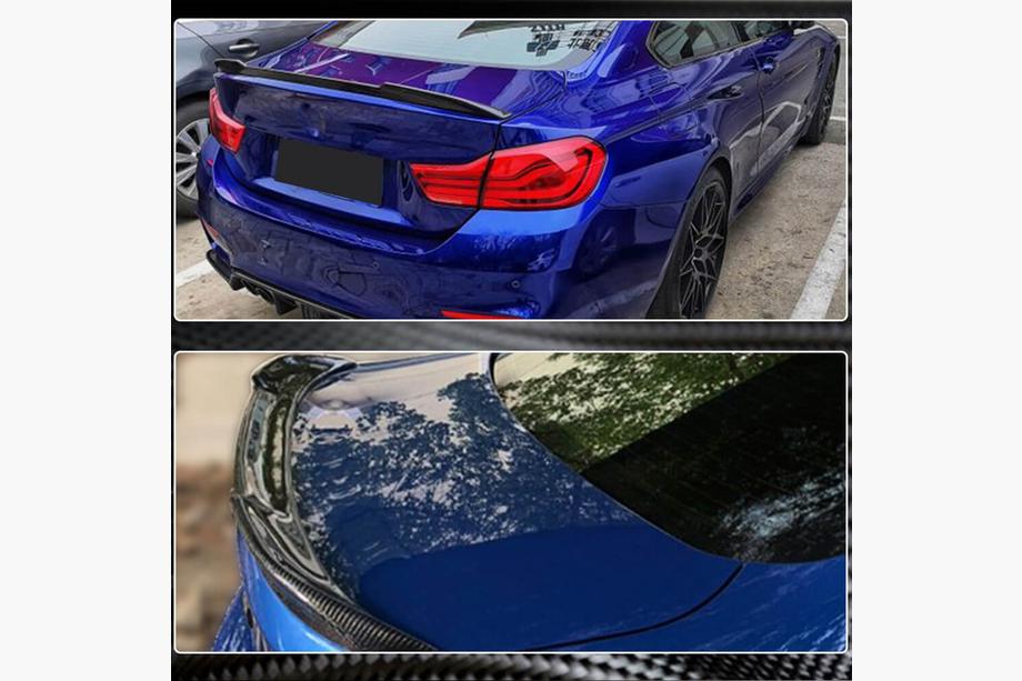 BMW 4 Serie F32/F33/F36 2012–2020 Kofferklep spoiler Carbon V5 (voor F36) Foto 4
