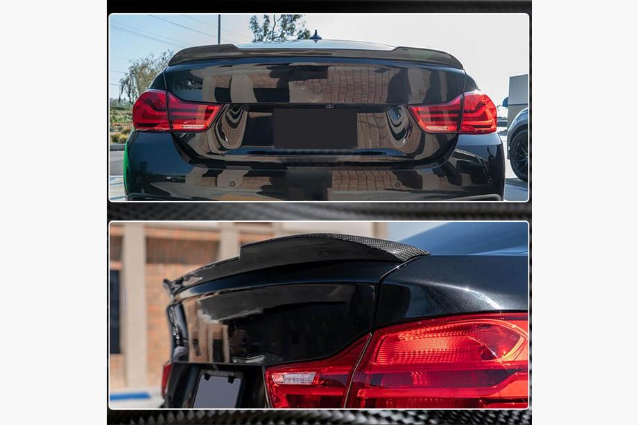 BMW 4 Serie F32/F33/F36 2012–2020 Kofferklep spoiler Carbon V5 (voor F36) Foto 5