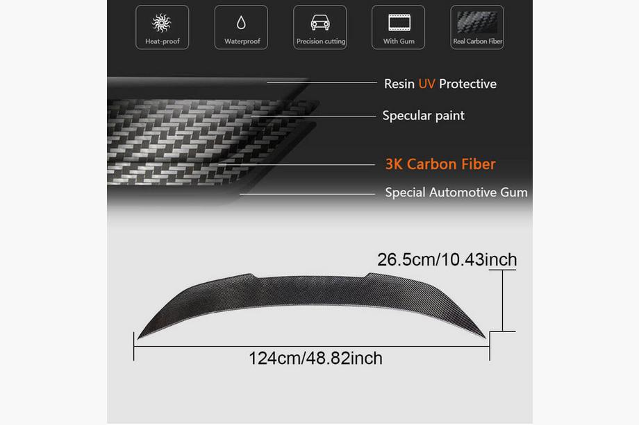 BMW 6-serie F12/F13/F06 2011–2018 PSM-Style spoiler (voor F06/F13, carbon) Foto 6