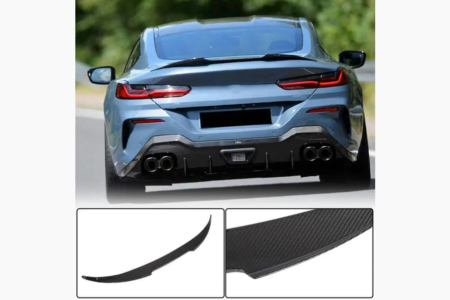 BMW 8-serie G14/G15/G16 2018– M4-stijl spoiler (voor G16/F93, carbon) Foto 1