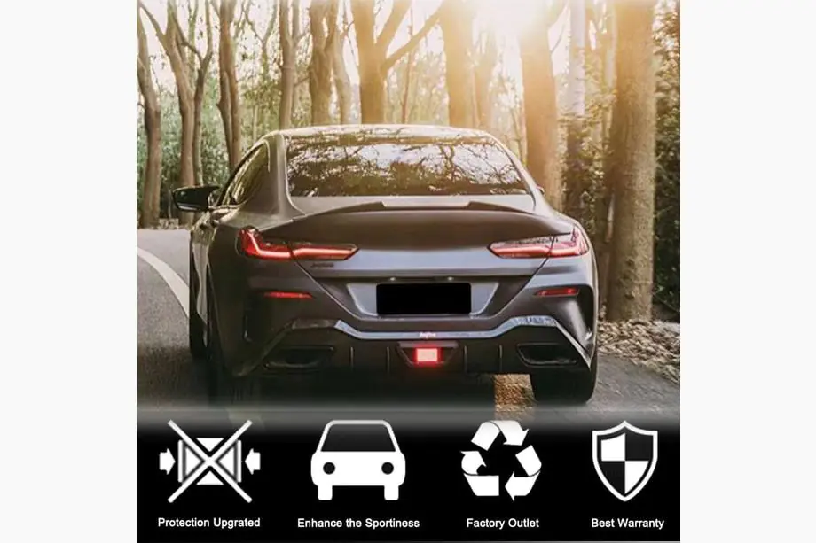 BMW 8-serie G14/G15/G16 2018– M4-stijl spoiler (voor G16/F93, carbon) Foto 3