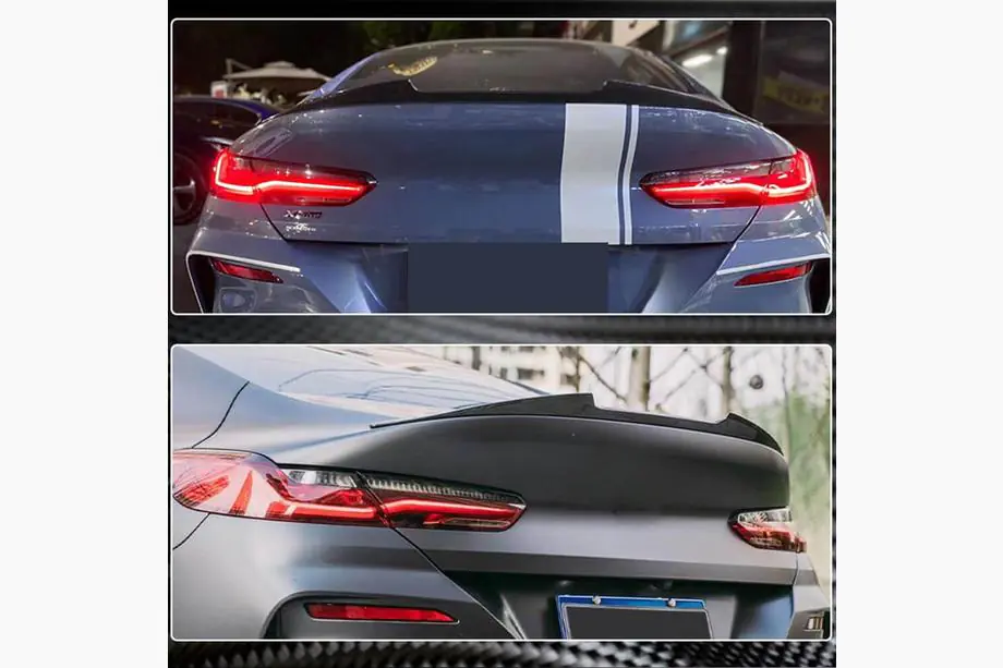 BMW 8-serie G14/G15/G16 2018– M4-stijl spoiler (voor G16/F93, carbon) Foto 4