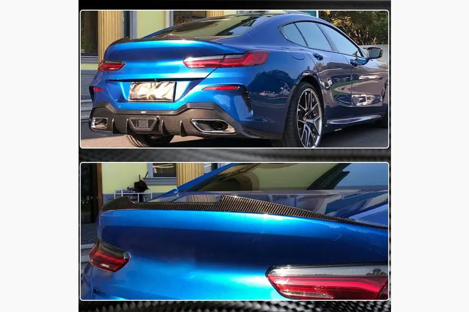 BMW 8-serie G14/G15/G16 2018– M4-stijl spoiler (voor G16/F93, carbon) Foto 5