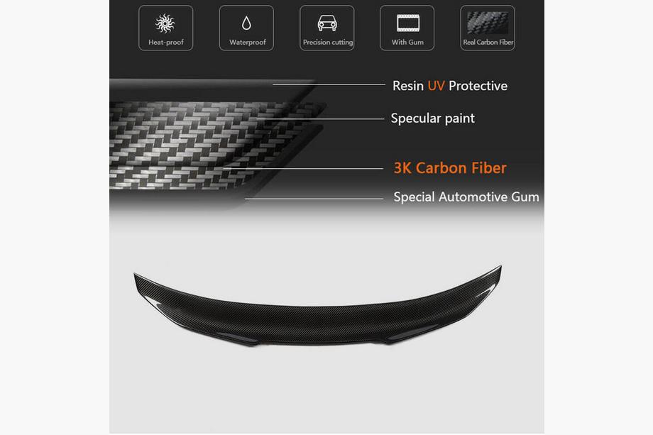 BMW 4 Serie F32/F33/F36 2012–2020 PSM-Style V2 spoiler (voor F82, carbon) Foto 3