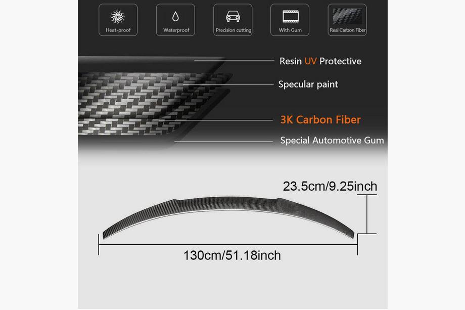 BMW X4 F26 2014–2018 M4-Style spoiler (carbon) Foto 5