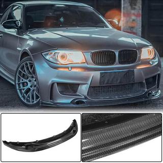 Voorbumper lip Lip V2 (voor 1M E82, carbon) BMW 1 Serie E81/E82/E87/E88 2004–2011 foto 1