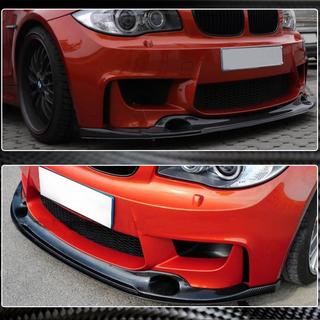 Voorbumper lip Lip V2 (voor 1M E82, carbon) BMW 1 Serie E81/E82/E87/E88 2004–2011 foto 3