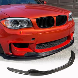 Front bumper lip Lip V1 (voor 1M E82, carbon) BMW 1 Serie E81/E82/E87/E88 2004–2011 foto 1