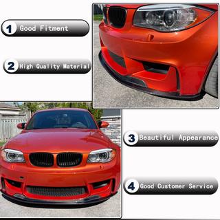 Front bumper lip Lip V1 (voor 1M E82, carbon) BMW 1 Serie E81/E82/E87/E88 2004–2011 foto 3