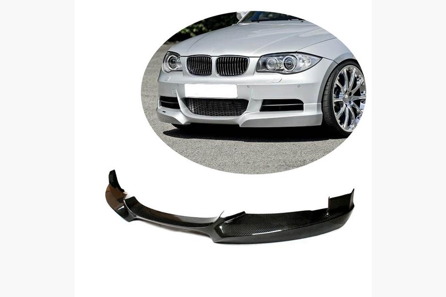 BMW 1 Serie E81/E82/E87/E88 2004–2011 Front bumper lip (voor E82/E88 M-Sport, carbon) Image