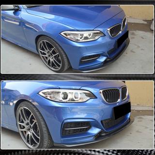 Front bumper lip spoiler V1 (voor F22/F23 M-Sport, carbon) BMW 2-serie F22/F23 2014–2021 foto 4