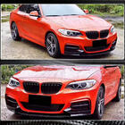 BMW 2-serie F22/F23 2014–2021 Voorbumper lip V3 (voor F22/23 M-Sport, carbon) foto 3