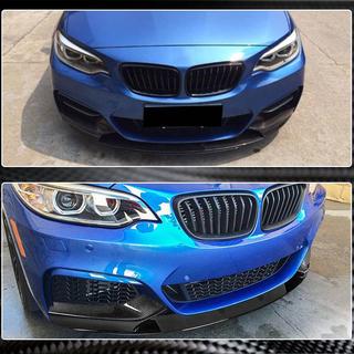 Voorbumper lip V3 (voor F22/23 M-Sport, carbon) BMW 2-serie F22/F23 2014–2021 foto 2