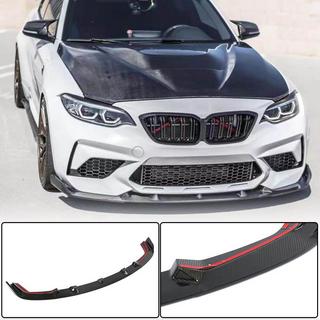 Voorbumper lipspoiler Lip V7 (voor F87 M2 Competition, carbon) BMW 2-serie F22/F23 2014–2021 foto 2