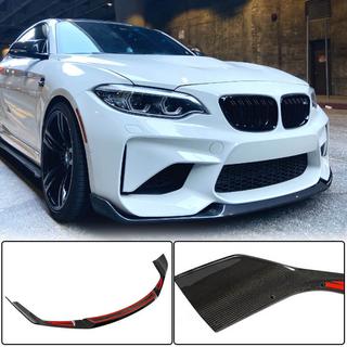 Voorbumper lipspoiler Lip V4 (voor F87 M2 Competition, carbon) BMW 2-serie F22/F23 2014–2021 foto 1
