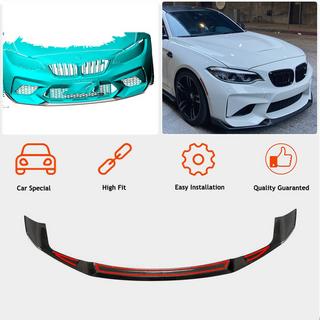 Voorbumper lipspoiler Lip V4 (voor F87 M2 Competition, carbon) BMW 2-serie F22/F23 2014–2021 foto 2