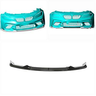 Frontbumper lipspoiler Lip V6 (voor F87 M2 Competition, carbon) BMW 2-serie F22/F23 2014–2021 foto 2