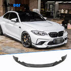 BMW 2-serie F22/F23 2014–2021 Frontbumper lip Lip V2 (voor F87 M2 Competition, carbon) foto 1